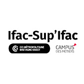 Logo noir sur blanc Ifac-Sup'Ifac Brest