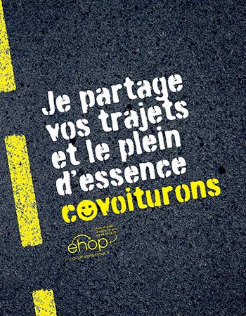 Affiche de sensibilisation au covoiturage