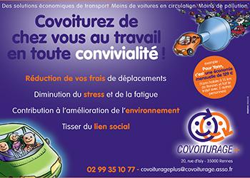 Affiche covoiturage plus en 2013