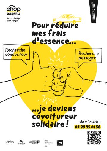 Affiche covoitureur solidaire