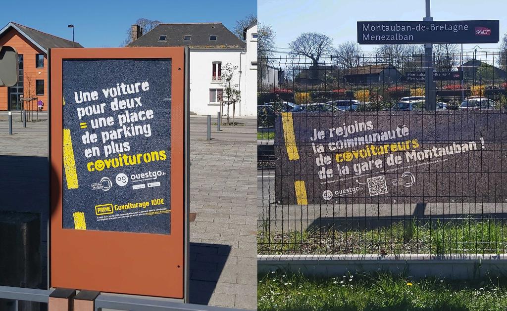 Campagne de communication sur le covoitureage à la gare de Montauban