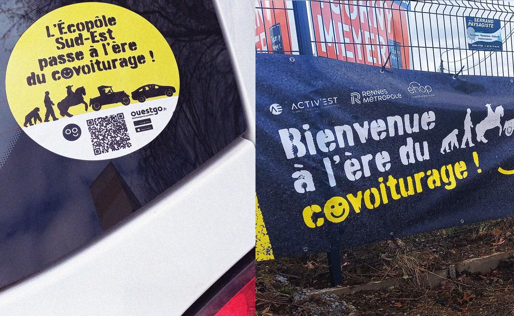 Campagne covoiturage sur l'Écopôle Sud-Est (Rennes Métropole)