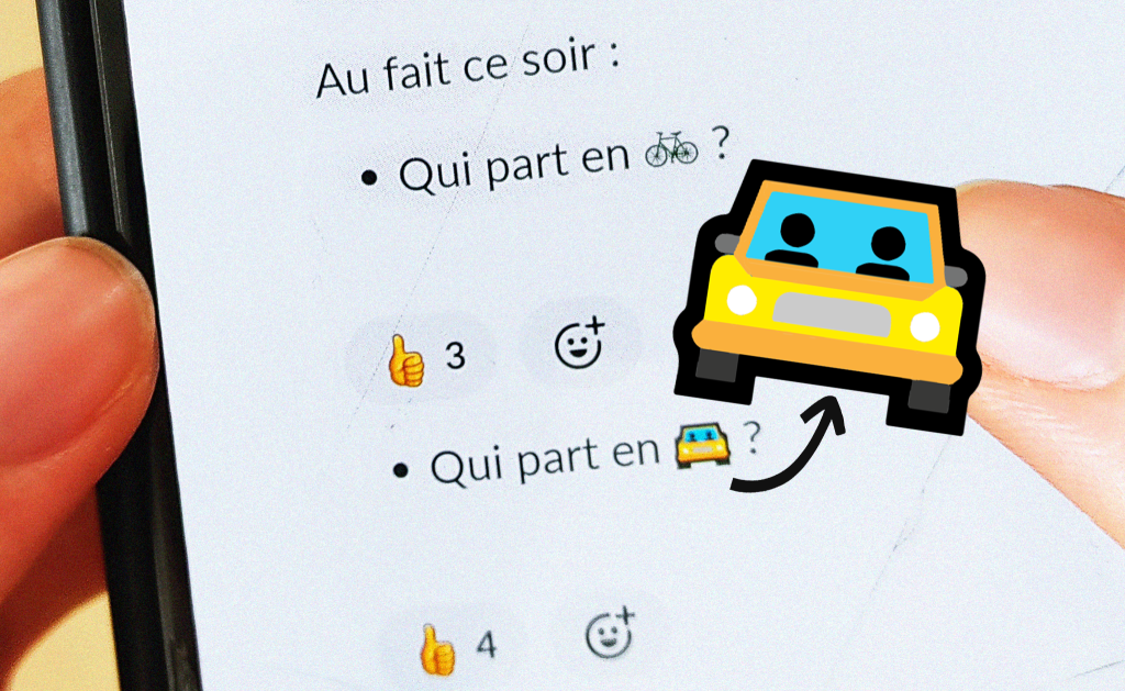 L'emoji covoiturage par éhop