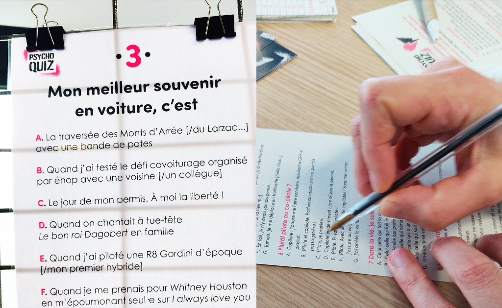 Un psychoquiz pour lancer le covoiturage entre collègues