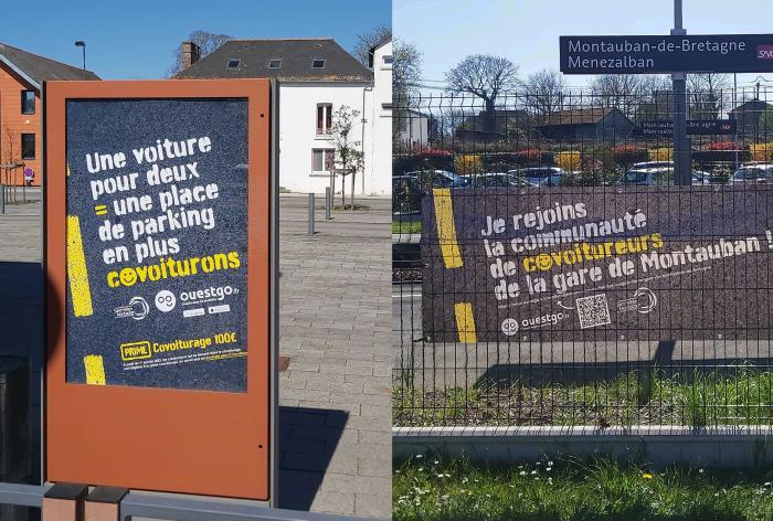 Campagne de communication sur le covoitureage à la gare de Montauban