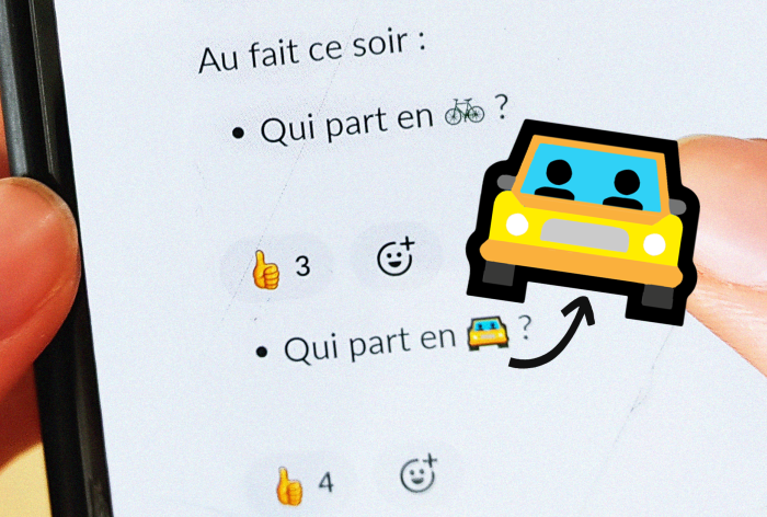 L'emoji covoiturage par éhop