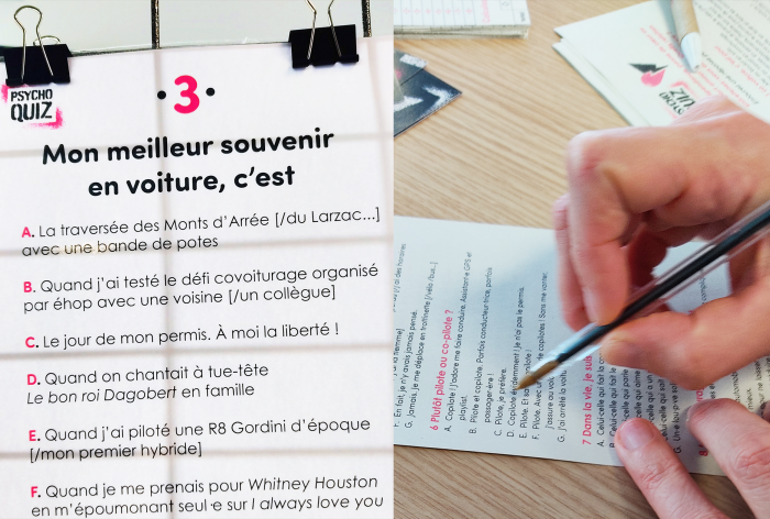 Un psychoquiz pour lancer le covoiturage entre collègues