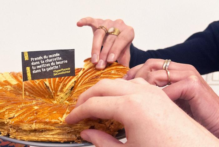 Le fanion spécial covoiturage pour la galette des rois