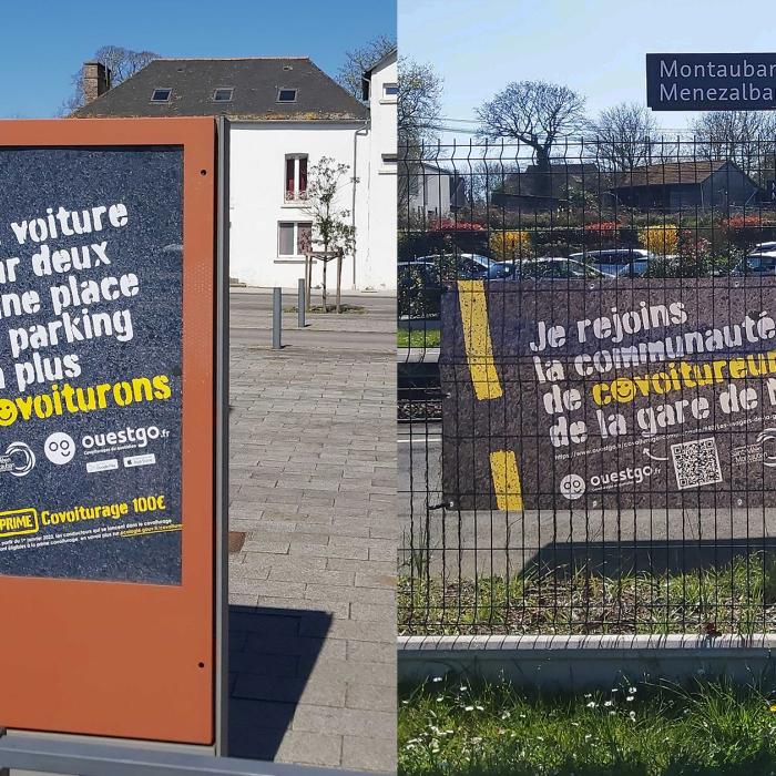Campagne de communication sur le covoitureage à la gare de Montauban