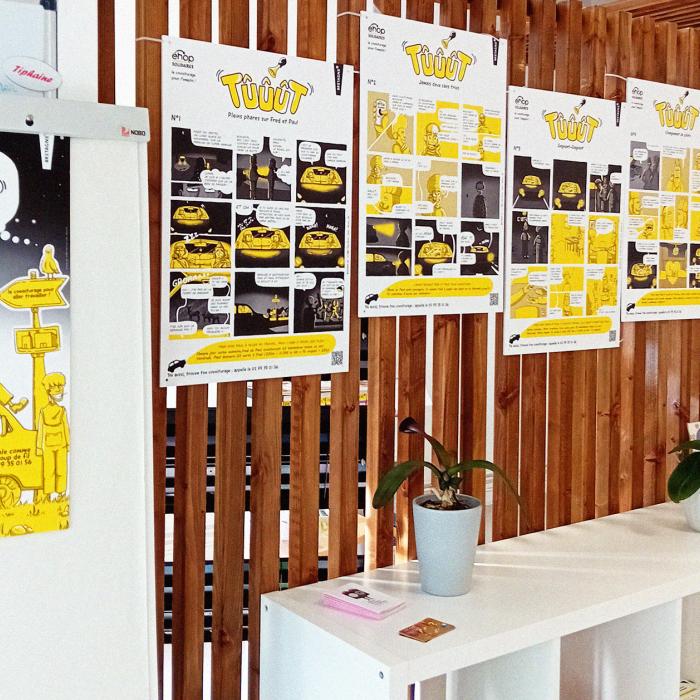 Exposition bande dessinée Tuuut d'éhop covoiturage